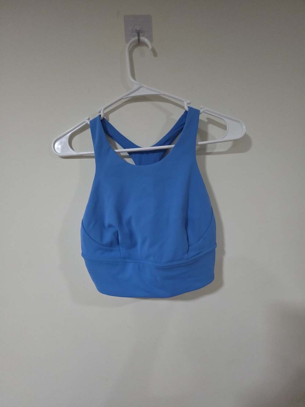 Lululemon Wunder Train Long Line Sports Bra in Poolside Blue, Size 8